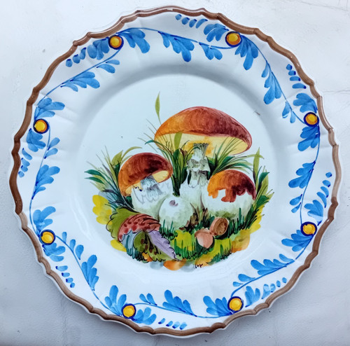 Piatto ceramica fungo - piatto,