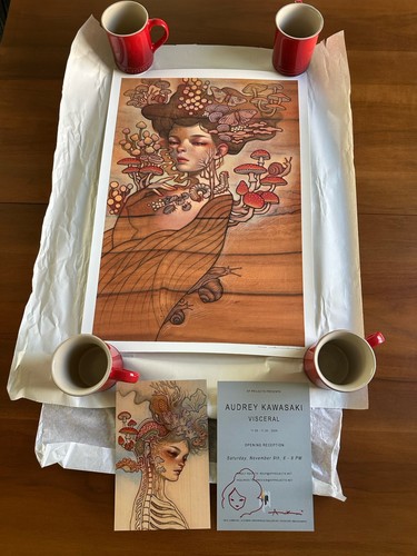 Audrey kawasaki art - audrey, print