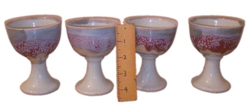 Set calici ceramica - 4, gres